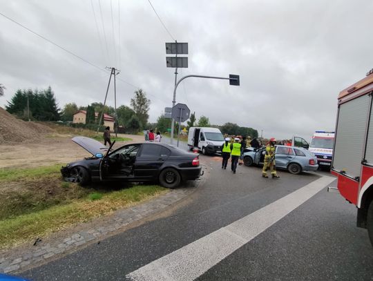 Wypadek trzech aut pod Płońskiem
