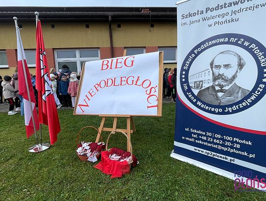 Szkolny Bieg Niepodległości w płońskiej "dwójce"