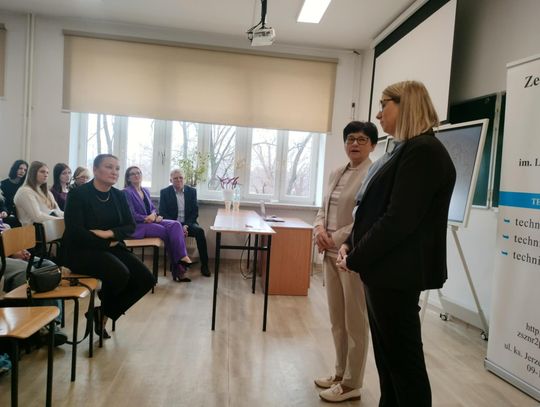 Spotkanie z wiceministrą Pauliną Piechną-Więckiewicz w ZS 2 w Płońsku